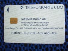 Telefonkarte infratest burke gebraucht kaufen  Lülsfeld