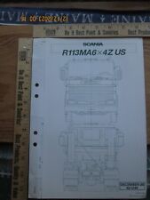 Usado, scania modelo r113ma6 6x4z EUA desenhos dimensionais detalhes 1988 comprar usado  Enviando para Brazil