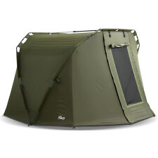 Lucx® Bivvy 1 - 2 Mann Angelzelt Karpfenzelt Carp Dome Fishing Tent "Caracal" gebraucht kaufen  Uetze