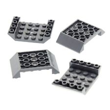 4x tijolos de telhado Lego 45° 6x4x1 cinza escuro Neu invertido 3 furos 4212508 60219 comprar usado  Enviando para Brazil