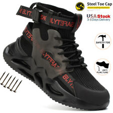 Work Boots Steel Toe Cap Mens Safety Shoes  Indestructible Breathable Sneakers for sale  Shipping to South Africa