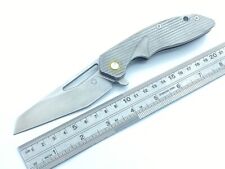 Sixleaf SL-29A Folding Knife  CPM 20CV Blade Tc4 Titanium Handle Camping Tool for sale  Shipping to South Africa