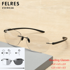 Men metal rimless for sale  Shipping to Ireland