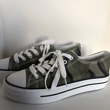 Camouflage canvas trainers for sale  MABLETHORPE