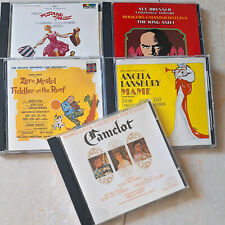 LOTE 5 CD Musicais da Broadway Camelot, Mame, King & I, Som de Música Violinista/Teto comprar usado  Enviando para Brazil