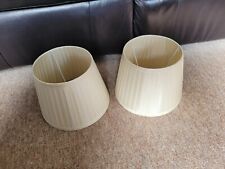 Cream pleated lamp for sale  HITCHIN