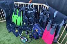 used scuba diving equipment Bundle Large Scuba pro, Body Glove, Sea Quest, Mares, used for sale  ADDLESTONE