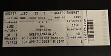 Wwe wrestlemania ticket for sale  WALSALL