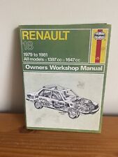 "Renault 18 -1979 to 1986" Haynes Workshop Manual (Hardback, 1986) for sale  Shipping to South Africa