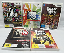 Pacote de jogos Guitar Hero, Band Hero, DJ Hero 5 - Nintendo Wii comprar usado  Enviando para Brazil