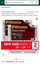 Filters filtrete 24x24x1 for sale  Andover