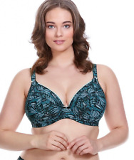 ELOMI Underwire Portia Underwire Plunge Unlined BRA, US Size 40J, Black Blue for sale  Shipping to South Africa
