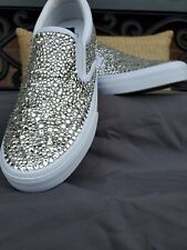 Sapatos femininos Bling personalizados diamante tamanho 7, usado comprar usado  Enviando para Brazil