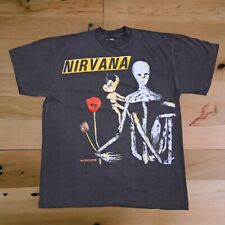 Usado, Camiseta Nirvana estilo vintage banda INCESTICIDA preta desbotada tamanho: XL reimpressão comprar usado  Enviando para Brazil