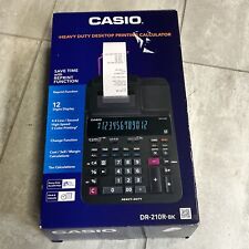 Usado, Calculadora de impresión de 12 dígitos Casio DR-210R-BK negra con caja segunda mano  Embacar hacia Argentina