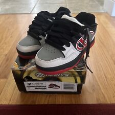Heelys Kids Flow White Red Sneakers Wheel Shoes US Size 13 / UK 12 / Eur 31 Mint for sale  Shipping to South Africa