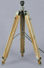 Adjustable Teak Wood Tripod Floor Lamp Handmade Shade Lamp Stand Home Decor. segunda mano  Embacar hacia Argentina