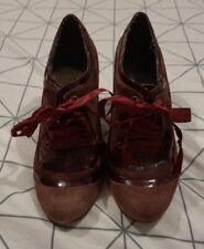 Burgundy suede lace for sale  HUDDERSFIELD