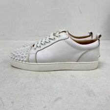 Christian Louboutin Trainers 24cm White Leather Designer RMF07-VM for sale  Shipping to South Africa