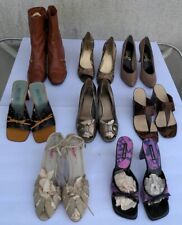 Lote de botas femininas 8 pr couro vintage anos 70 anos 80 anos 90 tamanho 6 6.5 8 8.5 revendedor de sapatos comprar usado  Enviando para Brazil