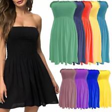 Usado, VESTIDO DE VERÃO FEMININO PLUS SIZE TRANSPARENTE BOOBTUBE BANDEAU SEM ALÇAS 8-26 comprar usado  Enviando para Brazil