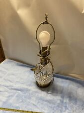 crystal table lamp vintage for sale  Bellows Falls