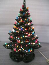 Used, Vtg Atlantic Mold 16" Ceramic Christmas Tree Lights Scroll  Base for sale  Shipping to Canada