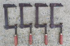 Set of 4 - WETZLER BAR CLAMPS, No. 306, 6" x 3", vintage woodworking sliding for sale  Shipping to South Africa