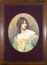 Turn of the Century Watercolour - Pre-Raphaelite Beauty for sale  BRADFORD-ON-AVON