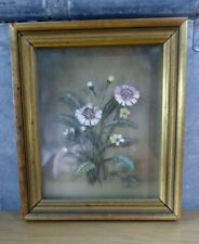 VINTAGE EDWARD NOGAR CREATIONS HANDMADE FLOWER ORIGINAL LAYERED OIL PAINTING , used for sale  Shipping to South Africa