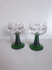 Green wine glasses for sale  LONDON