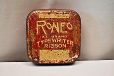 Used, Vintage Advertising Tin Box Of Roneo Typewriter Ribbons Xl Brand Collectibles for sale  Shipping to South Africa