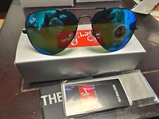 Ray-Ban RB3025 002/4 0 58-14mm Black Frame Blue Mirror Flash lenses for sale  Shipping to South Africa
