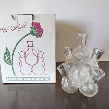 Vintage Glass 7 Cluster Bud Vase Propagation Station Flower Arrangement NIB for sale  Shipping to South Africa