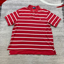 Used, Ralph Lauren Polo Shirt 2XB 2XL XXL 2X Big Red White Pony Rugby Outdoors Preppy for sale  Shipping to South Africa