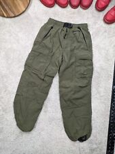 Calça cargo vintage American Eagle masculina pequena náilon paraquedista com cinto tornozelo exército comprar usado  Enviando para Brazil