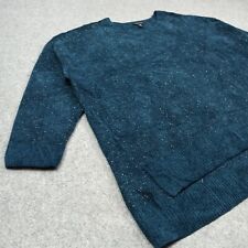Suéter de gran tamaño Eileen Fisher XL azul orgánico algodón texturizado suéter tejido, usado segunda mano  Embacar hacia Argentina