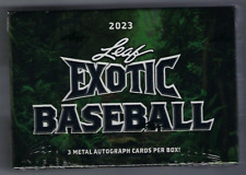Caixa lacrada de fábrica de beisebol 2023 Leaf Exotic hobby comprar usado  Enviando para Brazil
