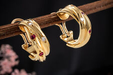 Cartier Ohrringe Creolen Trinity de Cartier Rubin Diamant Saphir in Gold gebraucht kaufen  Wegberg