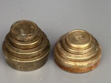 Used, 2 Sets Small Brass Scale Weights  for sale  Shipping to South Africa
