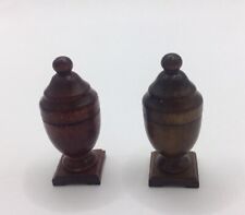 Pair Of Dolls House Wooden Pots, used for sale  Shipping to South Africa