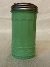 Vintage Jadeite Green Milk Glass Sugar Canister with Lid for sale  Park Rapids