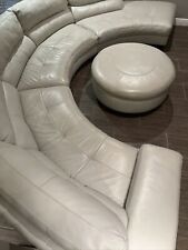 Curved leather sectional for sale  Staten Island