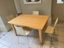 chunky wood dining table for sale  BANBURY