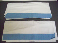 2 Folhas De Berço Com Borda Azul, usado comprar usado  Enviando para Brazil