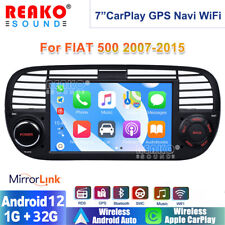 7" Android 12 para Apple Carplay carro rádio estéreo GPS navegação para Fiat 500 2007-2015 comprar usado  Enviando para Brazil