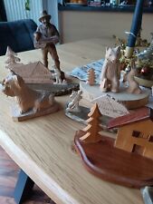 Holzfiguren geschnitzt waldhü gebraucht kaufen  Braunsbach
