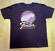 Camiseta con logotipo con licencia FENDER Guitars Legends Never Die. Grande usado segunda mano  Embacar hacia Argentina