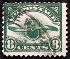 Selo dos EUA Scott #C4 ~ Radiador e hélice, verde escuro 8c 1923 correio aéreo GR06 comprar usado  Enviando para Brazil