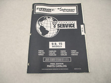 438192 OMC Evinrude Johnson 9.9 & 15 HP Outboard Parts Catalog 1996, used for sale  Shipping to South Africa